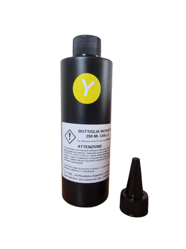 BOTTIGLIA INCHIOSTRO 250 ML GIALLO